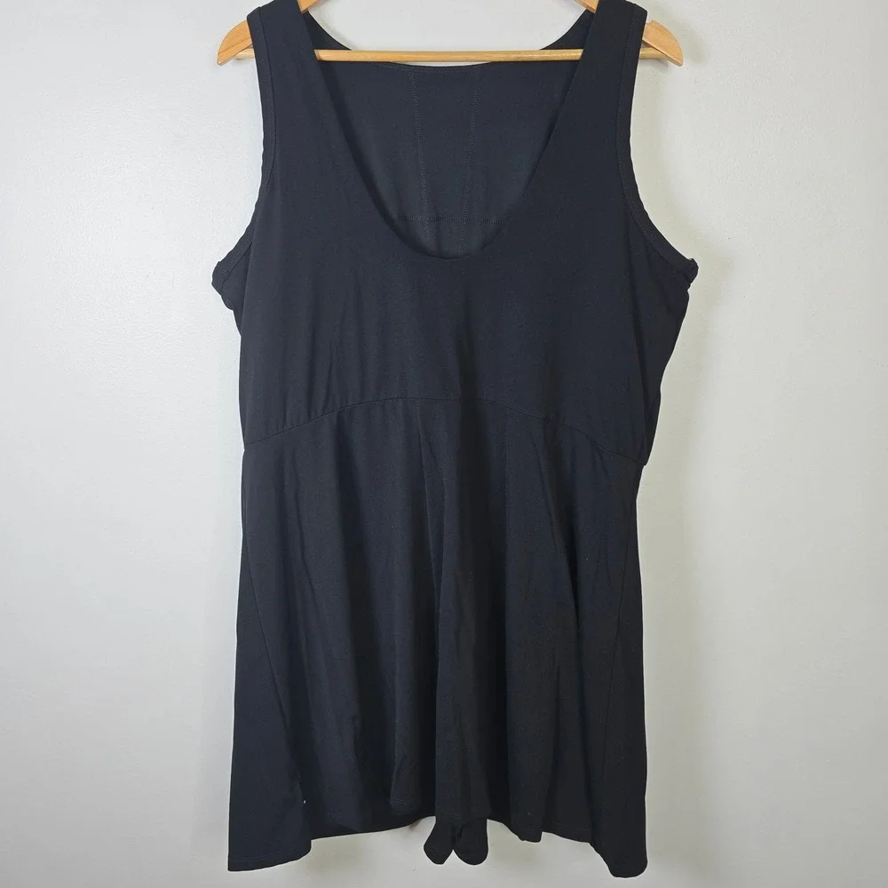 Old Navy Active Go-Dry Black Exercise Dress XXL Tall Built-in Shorts - Picture 2 of 5